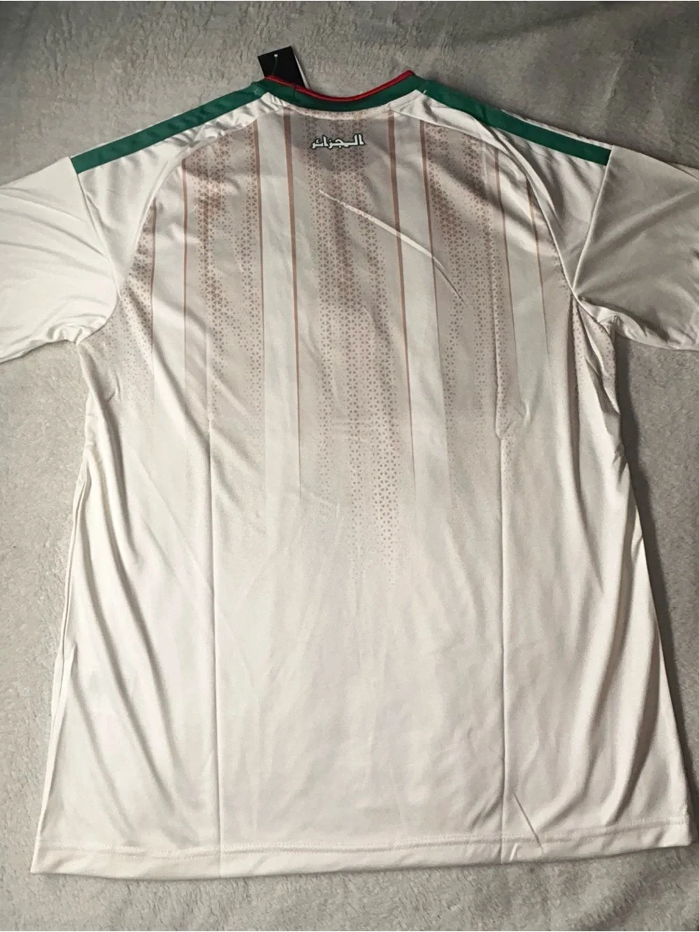 adidas Algeria National Team Soccer Jersey Shirt - White Green Red Size XL
